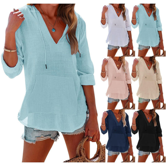 🔥🎀[S-2XL]✨⌛Női túlméretezett kapucnis pulóver