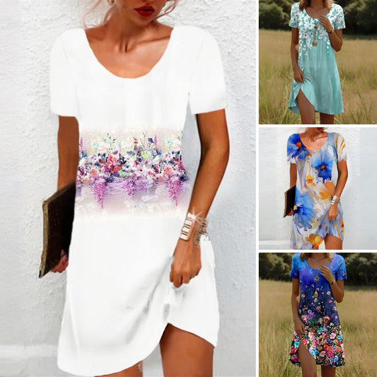 🔥【S-3XL】👗Női alkalmi virágos ruha