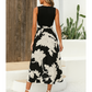 🌸[S-XL]👗Nyomtatott redős ruha💕😍