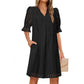 🔥😍[S-2XL]💃Divatos, áttört mintázatú ruha👗