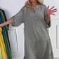 🔥💖[S-3XL]👗Női pöttyös gombos, laza szabású ruha🌿