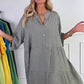 🔥💖[S-3XL]👗Női pöttyös gombos, laza szabású ruha🌿
