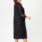 💖😍 【S-4XL】✨Elegáns fekete 3/4 ujjú ruha👗