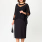 💖😍 【S-4XL】✨Elegáns fekete 3/4 ujjú ruha👗