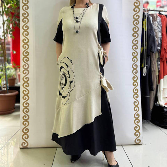 😍[S-4XL]🌼Liliomszegélyes ruha👗