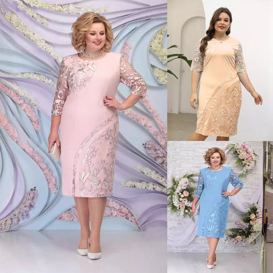 ✨[S-2XL]🌸Elegáns virágos csipkeruha