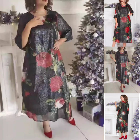 👗[S-4XL]🌸2025 Új 3D-s rövid ujjú ruha, háromdimenziós szabás