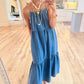 🌞[S-2XL]👗 2025 Nyári must have! Egy felsőrészes farmerruha, ami könnyen hordható a légies sikkért!