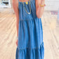 🌞[S-2XL]👗 2025 Nyári must have! Egy felsőrészes farmerruha, ami könnyen hordható a légies sikkért!