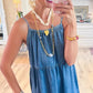 🌞[S-2XL]👗 2025 Nyári must have! Egy felsőrészes farmerruha, ami könnyen hordható a légies sikkért!
