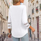 🌿[S-3XL]💖✨Klasszikus, szilárd V-nyakú felső 3/4-es ujjúval – kényelmes és előnyös minden alkalomra