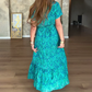 🌸[S-4XL]🌿Női plus size V-nyakú virágmintás ruha