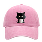 Cuki fekete macska vintage baseball sapka