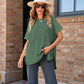 💗[S-XL]🎁Női Loose Fit rövid ujjú kötött felső