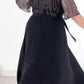 💃👑[S-4XL]💎Fekete kerek nyakú, derékban csípős ruha strasszkövekkel