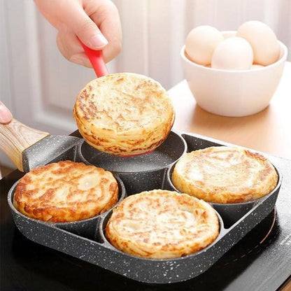 🍳50% kedvezmény🥚 Négylyukú tapadásmentes tojásos serpenyő