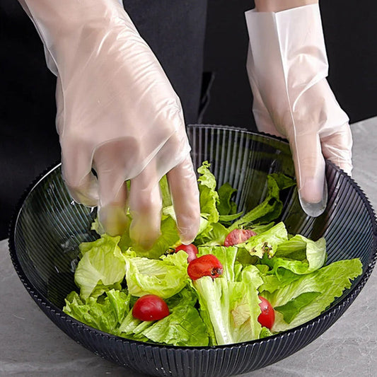 🥒✨Élelmiszeripari minőségű, átlátszó, megvastagított eldobható kesztyűk