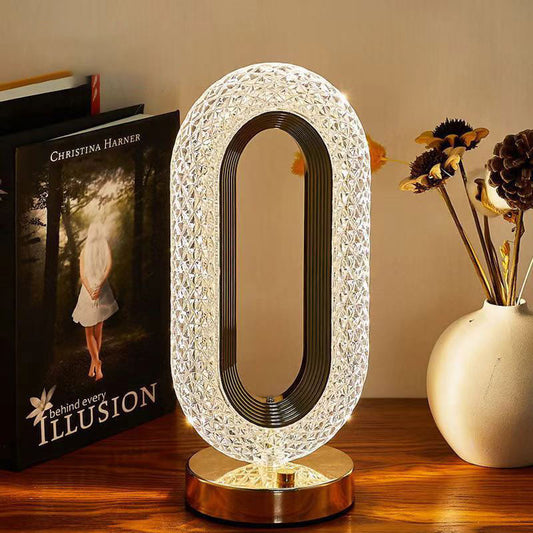 ✨ Újratölthető luxus kristály LED éjszakai lámpa