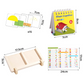 🧩 Geometrikus házréteges puzzle fa alapon 👶