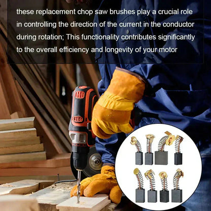 🔧⚡ Kiváló minőségű szén anyagú szénkefék! Kiváló vezetőképesség, sima motorindítás és alacsony zajszint.