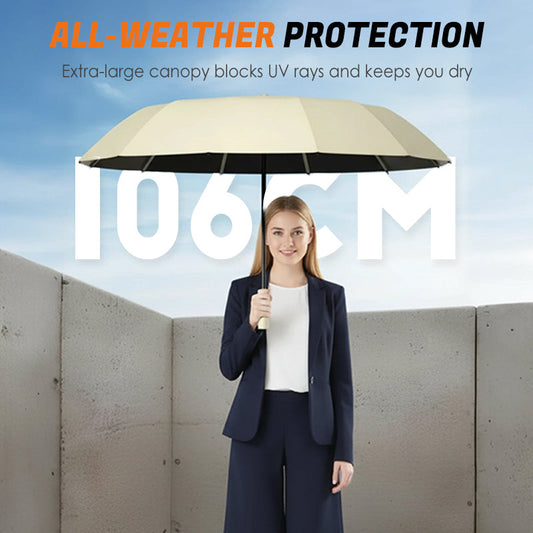 ☂️✨ Teljesen automatikusan nyíló és záródó esernyő! UPF50 + napvédelem + szél- és esővédelem, egykezes működtetés szuper kényelmes!