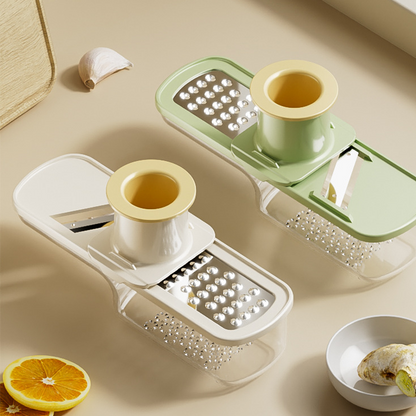 🧄 3 az 1-ben multifunkcionális zöldségvágó! 🥕 Szeletelés, aprítás és pépesítés egyben, fokhagyma és gyömbér könnyen kezelhető!