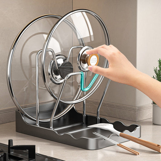 🍳 Konyhai tároló állvány, edényfedel, vágódeszka elhelyezhető