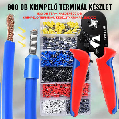 🧰Ratchet cső alakú terminál préselő fogó készlet