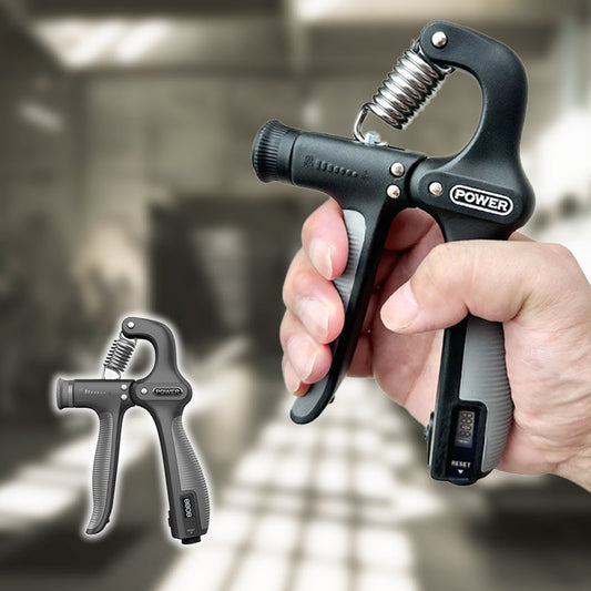 Állítható ellenállású, számlálós kézi markolatú erőnléti edző