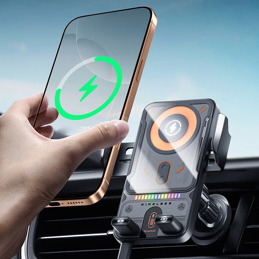 🚗📱Új vezeték nélküli autós tartó gyors töltési funkcióval⚡🔌
