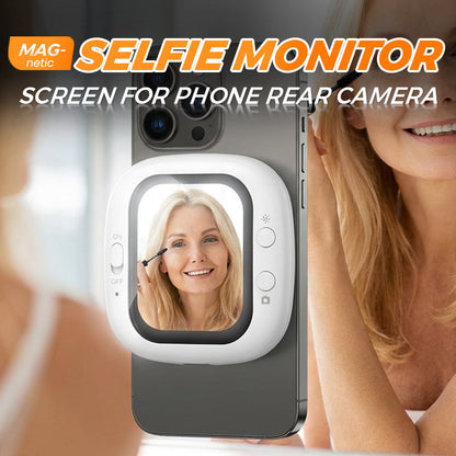 Mágneses Selfie Monitor képernyő a telefon hátsó kamerájához