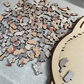 135 darabos, macska alakú fa puzzle Morandi