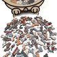 135 darabos, macska alakú fa puzzle Morandi