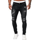 👖Férfi stílusos, szakadt skinny farmer