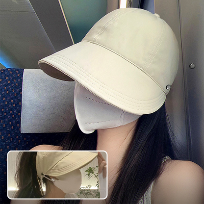 🧢 Napszemüveg széles, állítható karimával és félig nyitott tetejű