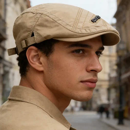 🧢Egész évben hordható, lélegző klasszikus lapos sapka