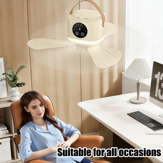 🔥Korlátozott ideig 50% kedvezmény！🔥Hordozható mennyezeti ventilátor távirányítóval