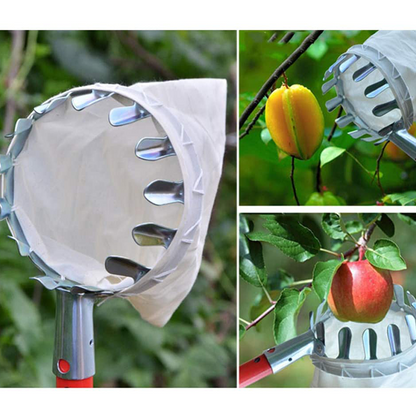 🍎🌳 Gyümölcsszedő kosár – Könnyen szedheti le a gyümölcsöket a fáról, anélkül hogy megkarcolódnának✨