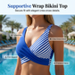 🌴🌊 Csíkos mintás kétrészes bikini szett