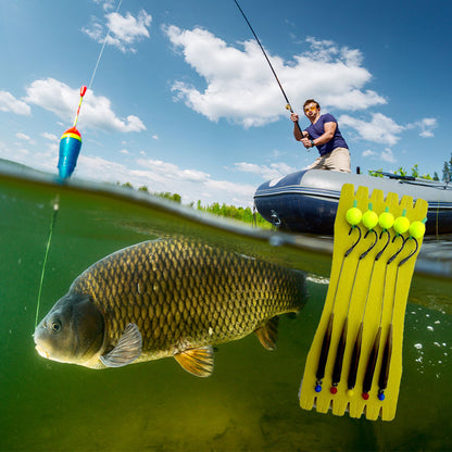 🎣 Nagy felhajtóerejű, úszó típusú horog – természetesen lebeg, pillanatok alatt kapás! 🐟💧 A csalit az optimális mélységben tartja – több kapás, kevesebb várakozás. 🔴⚡