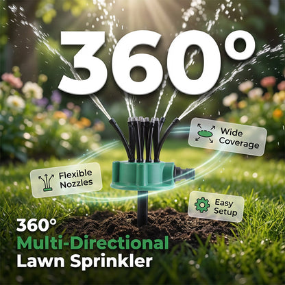 🌿 360°-os precíziós öntözőrendszer – 💦 Egyenletes vízeloszlás és tökéletes kertápolás 🏡✨
