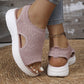 👡 50% kedvezmény✨Női lélegző kötött platform szandál – EU 36-45 – Utánvét