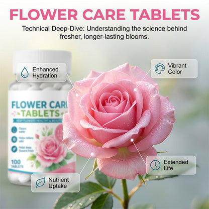 🌸Virágmegőrző víztisztító tabletták💐 Egy tabletta – megőrzi a csokrok élénk színeit, a vázavizet pedig kristálytisztán tartja