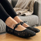 👡✨ 5 000+ nő kedvence –💖 Francia stílusú hálós balettcipő masnival – légáteresztő virágmintás háló, könnyű talp, elegáns masni (EU36-43) ☁️