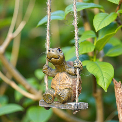 🐢 2026-os új modell: teknős hintás kerti dísztárgy