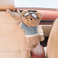 🧸 Vége a szétszórt zsebkendőknek és a rideg autóbelülőknek! 🚗 Aranyos mackós plüss autópapír-tartó – 🎀 Cuki dekoráció és praktikus rendszerezés ✨🧻