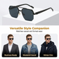 🕶️Stílusos geometrikus sokszög alakú férfi napszemüveg✨Modern stílus a napsütéses napokra