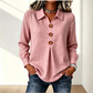 👚 Női elegáns hosszú ujjú gombos blúz szárnyas gallérral – Stílusos és kényelmes hétköznapi viselet✨