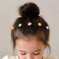 Gyerekeknek való aranyos láthatatlan hajfésű klip