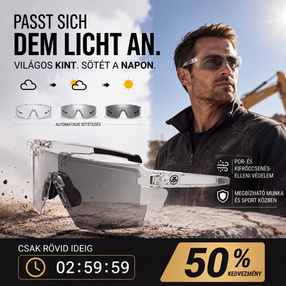 🏍️🕶️ 50% KEDVEZMÉNY! Stílusos motoros védőszemüveg nappalra és éjszakára – UV400-as védelem, polarizált és sárga éjszakai lencsével – Tökéletesen illeszkedik a sisak alá ✨